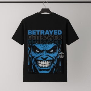 Betrayal black oversized t-shirt