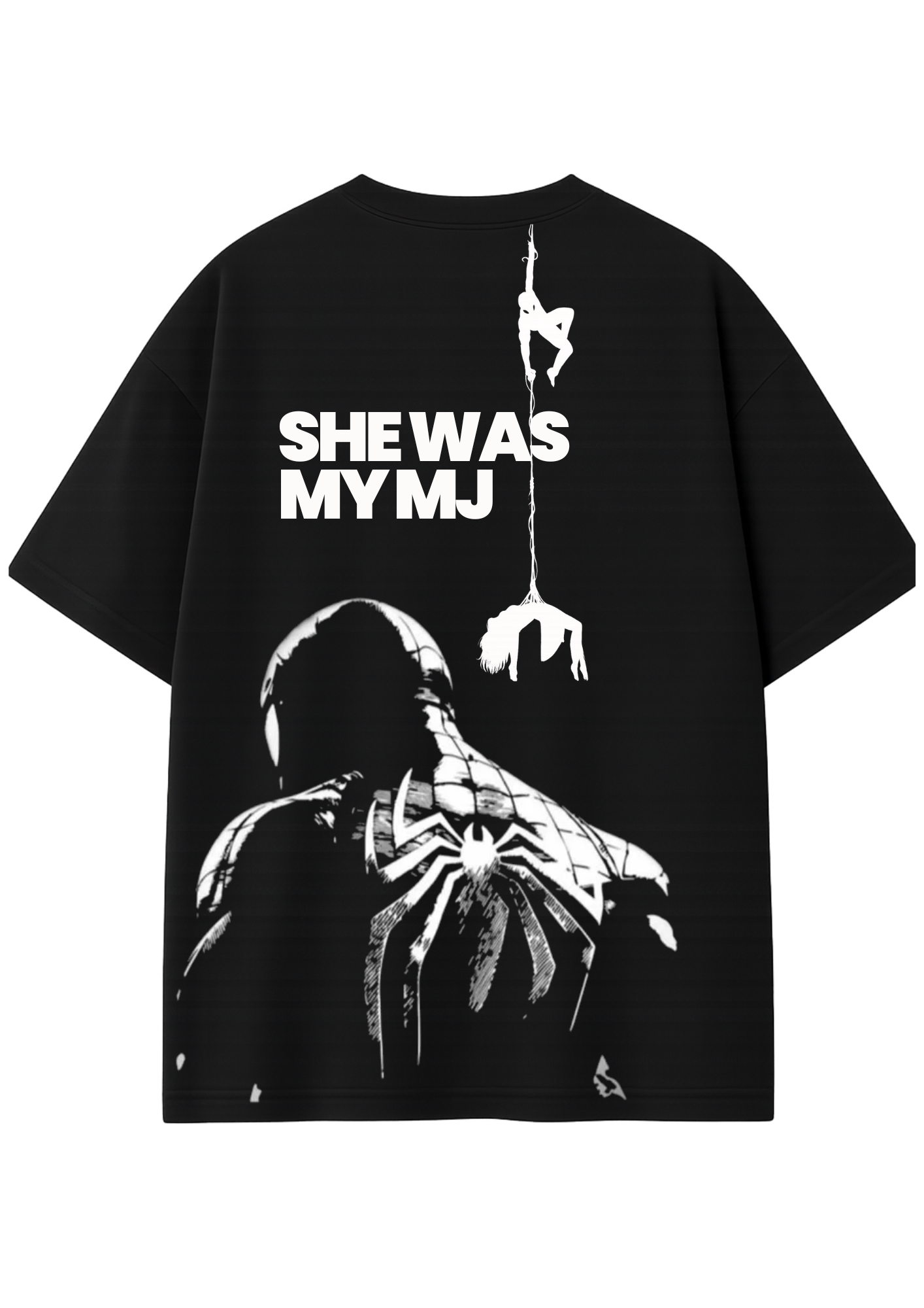 She Was My MJ | Oversized Premium Graphic T-Shirt - Image 5