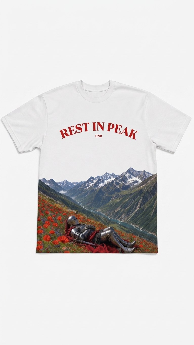 Rest in Peak — Mountain Escape Oversized T-Shirt